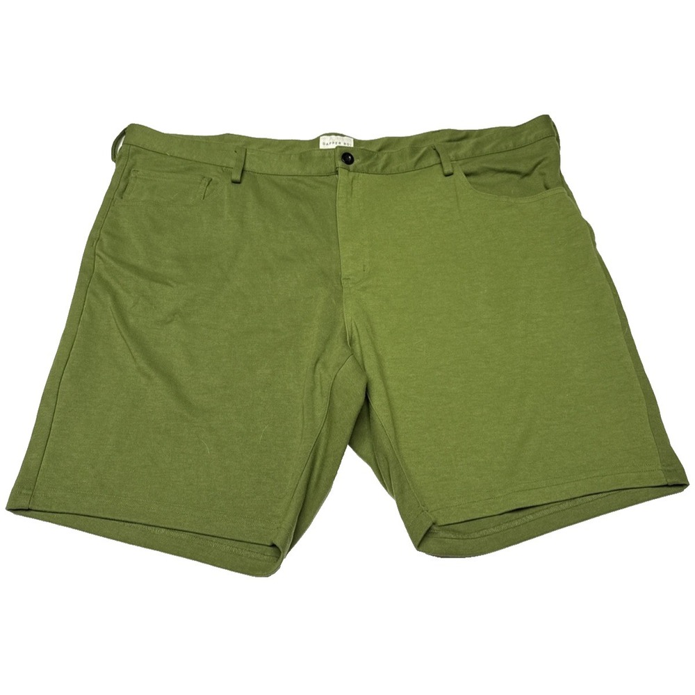 Dapper Boi Chino Shorts Mens Size 48 Cotton Spandex Blend Green